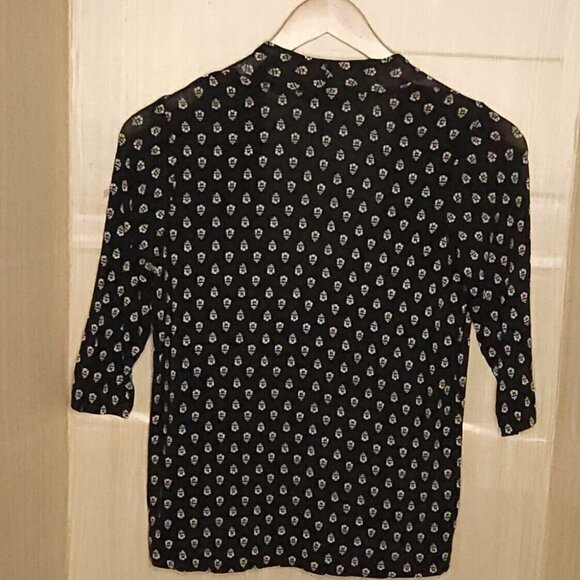 J. Jill Wearable Collection Black Stretchy Open Front Top XS - Picture 2 of 6